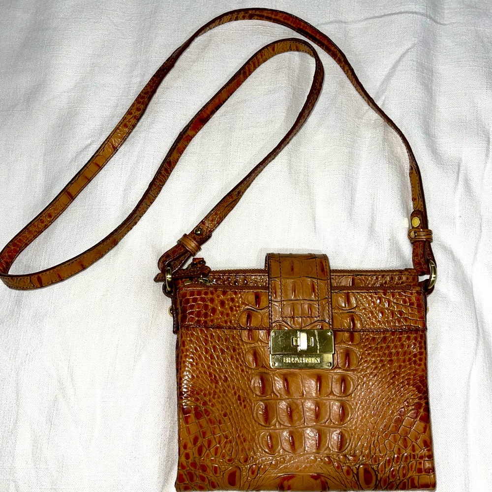 Brahmin Light Brown Crossbody Purse